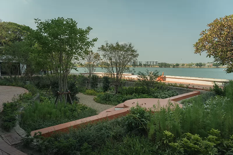 The Garden Pool — The Lake Club wellness and amphitheatre space
